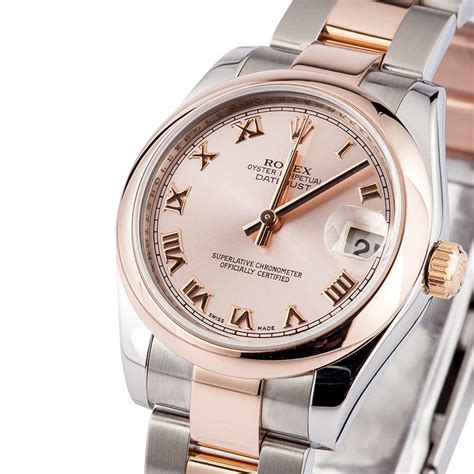 rolex womens rose gold watch